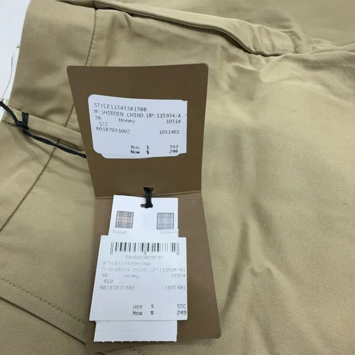 Burberry Burberry Slim Fit Casual Cotton Pants Size US 44 / EU 60 - 4 Thumbnail