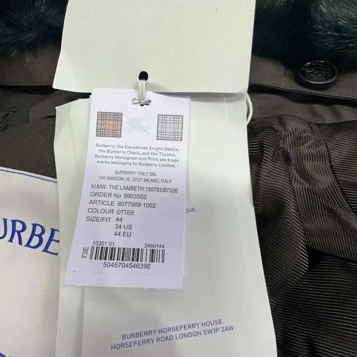 Burberry Burberry Green Long Sleeve Wool Coat for Men Size US L / EU 52-54 / 3 - 7 Thumbnail