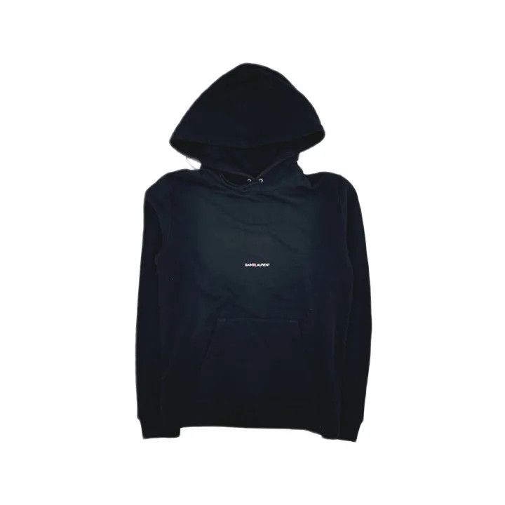 Saint Laurent Paris Saint Laurent Black Hoodie for Men and Women Size US M / EU 48-50 / 2 - 2 Thumbnail