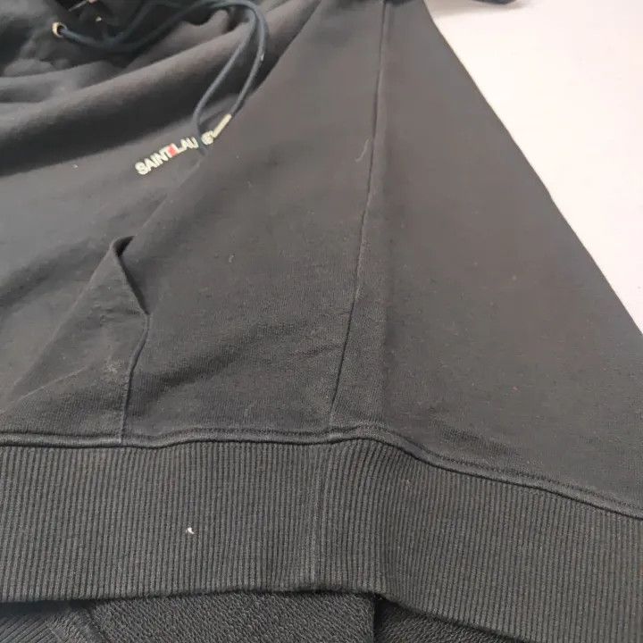 Saint Laurent Paris Saint Laurent Black Hoodie for Men and Women Size US M / EU 48-50 / 2 - 16 Thumbnail
