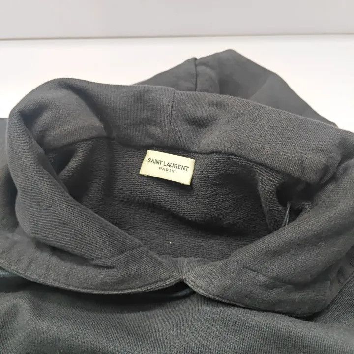 Saint Laurent Paris Saint Laurent Black Hoodie for Men and Women Size US M / EU 48-50 / 2 - 10 Thumbnail