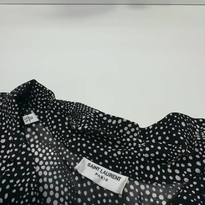 Saint Laurent Paris Saint Laurent Black Short Sleeve Shirt Size US M / EU 48-50 / 2 - 5 Thumbnail