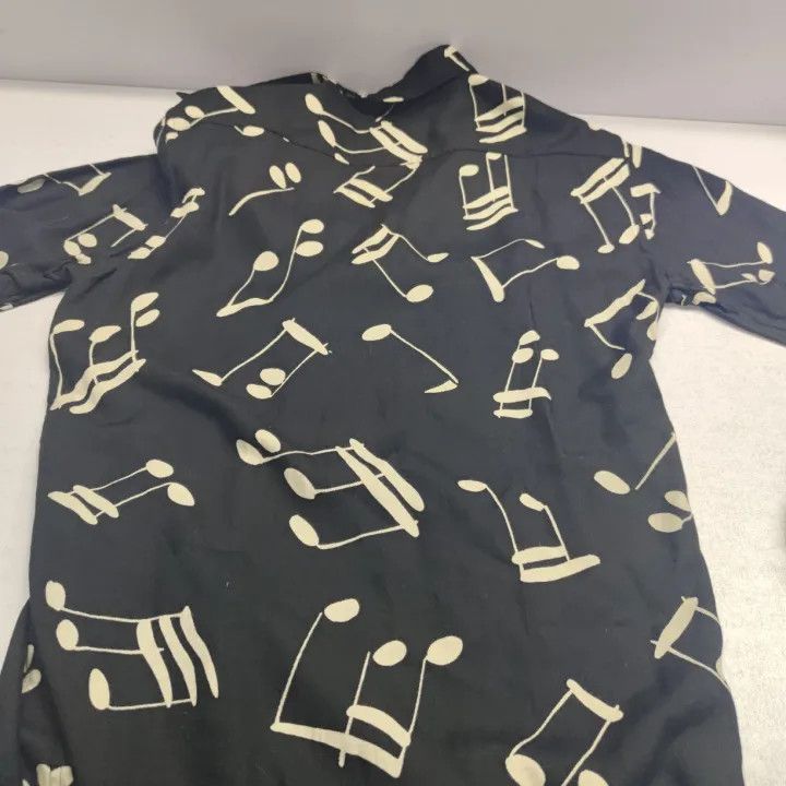 Saint Laurent Paris Yves Saint Laurent Black Patterned Long Sleeve Shirt Size US M / EU 48-50 / 2 - 5 Thumbnail