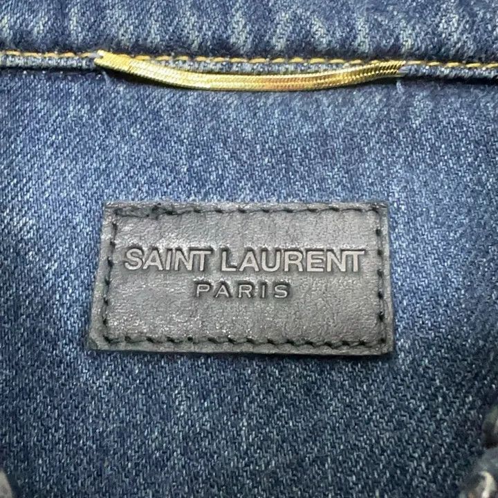 Saint Laurent Paris Yves Saint Laurent Blue Denim Jacket Size US M / EU 48-50 / 2 - 6 Thumbnail