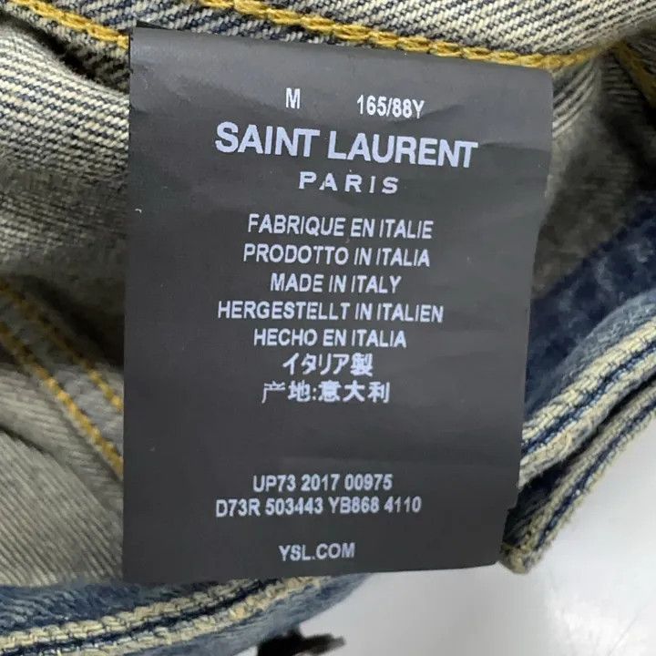 Saint Laurent Paris Yves Saint Laurent Blue Denim Jacket Size US M / EU 48-50 / 2 - 4 Thumbnail