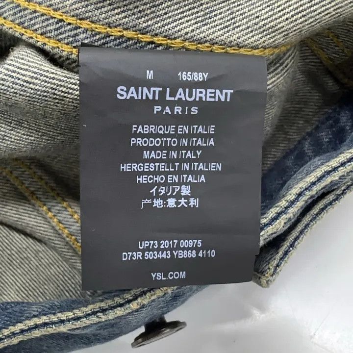 Saint Laurent Paris Yves Saint Laurent Blue Denim Jacket Size US M / EU 48-50 / 2 - 5 Thumbnail