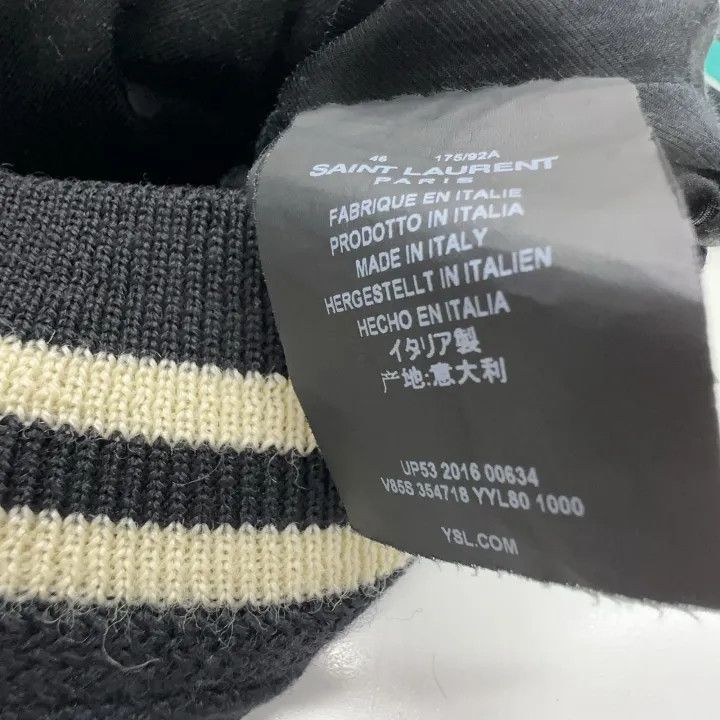 Saint Laurent Paris Saint Laurent Black Long Sleeve Baseball Jacket Size US M / EU 48-50 / 2 - 5 Thumbnail