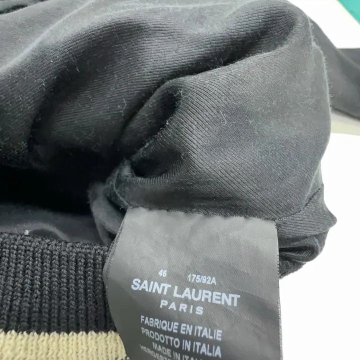 Saint Laurent Paris Saint Laurent Black Long Sleeve Baseball Jacket Size US M / EU 48-50 / 2 - 4 Thumbnail