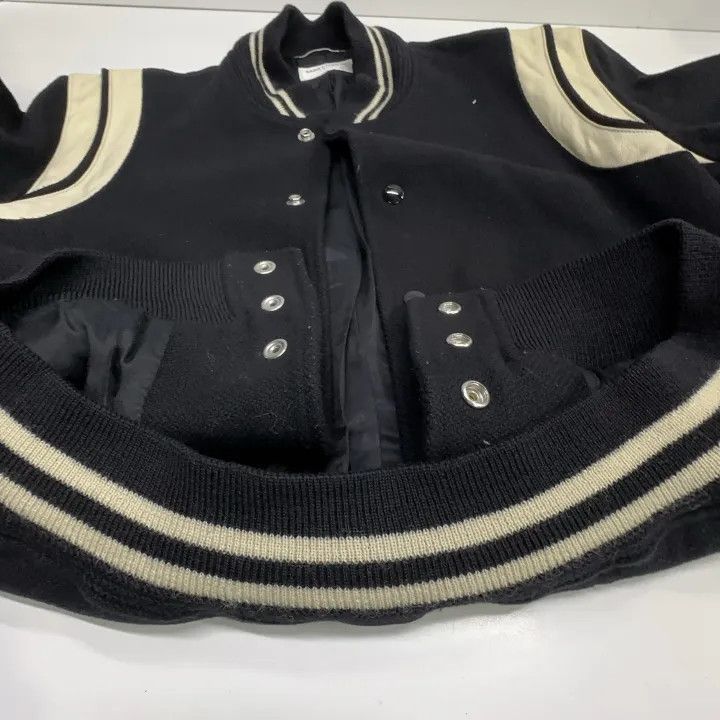 Saint Laurent Paris Saint Laurent Black Long Sleeve Baseball Jacket Size US M / EU 48-50 / 2 - 11 Thumbnail