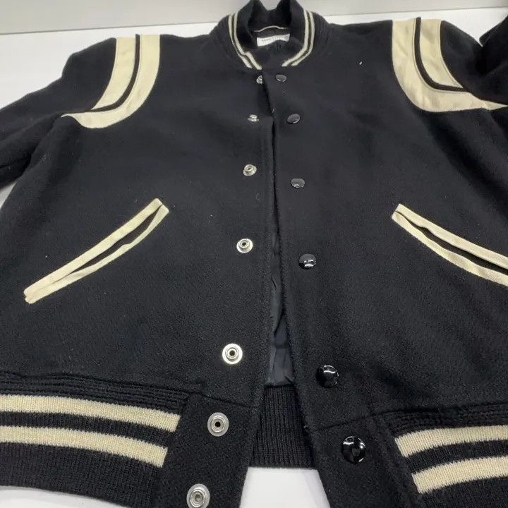 Saint Laurent Paris Saint Laurent Black Long Sleeve Baseball Jacket Size US M / EU 48-50 / 2 - 8 Thumbnail