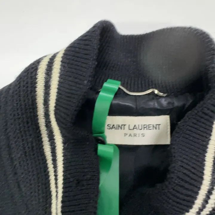 Saint Laurent Paris Saint Laurent Black Long Sleeve Baseball Jacket Size US M / EU 48-50 / 2 - 6 Thumbnail