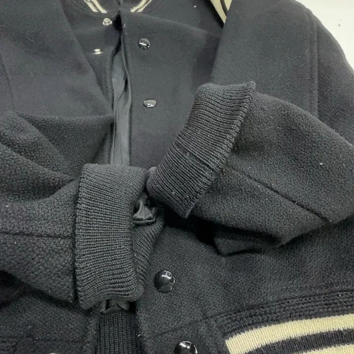 Saint Laurent Paris Saint Laurent Black Long Sleeve Baseball Jacket Size US M / EU 48-50 / 2 - 9 Thumbnail