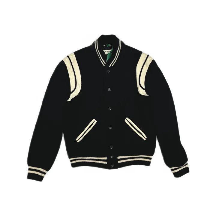 Saint Laurent Paris Saint Laurent Black Long Sleeve Baseball Jacket Size US M / EU 48-50 / 2 - 2 Thumbnail