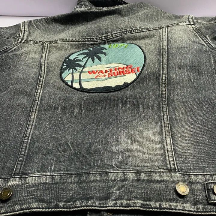 Saint Laurent Paris Saint Laurent Black Long Sleeve Denim Jacket Size US L / EU 52-54 / 3 - 9 Thumbnail