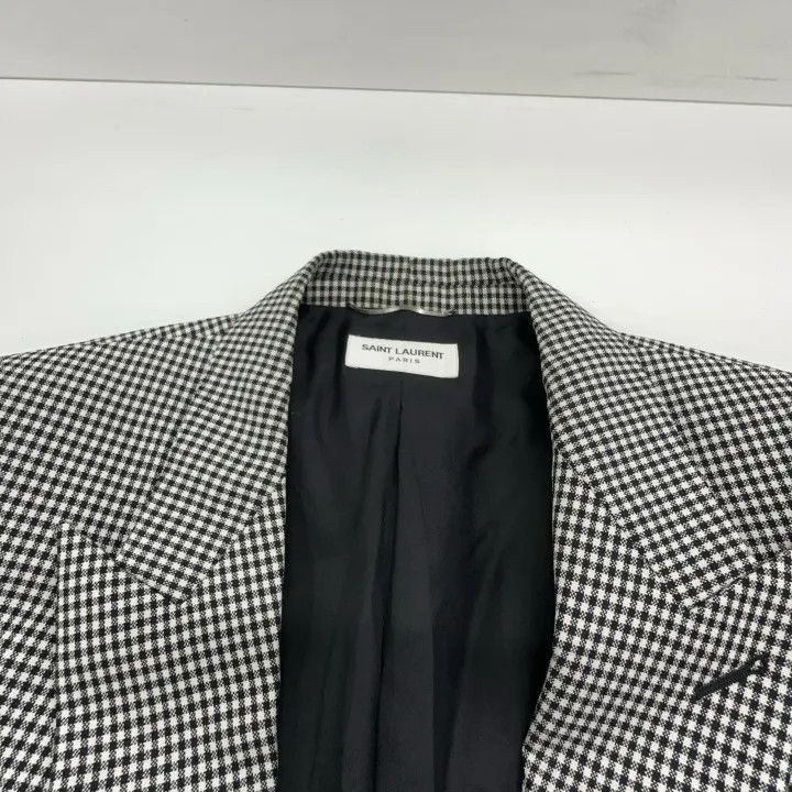 Saint Laurent Paris Saint Laurent Gray Wool Blend Long Sleeve Blazer Size US M / EU 48-50 / 2 - 6 Thumbnail