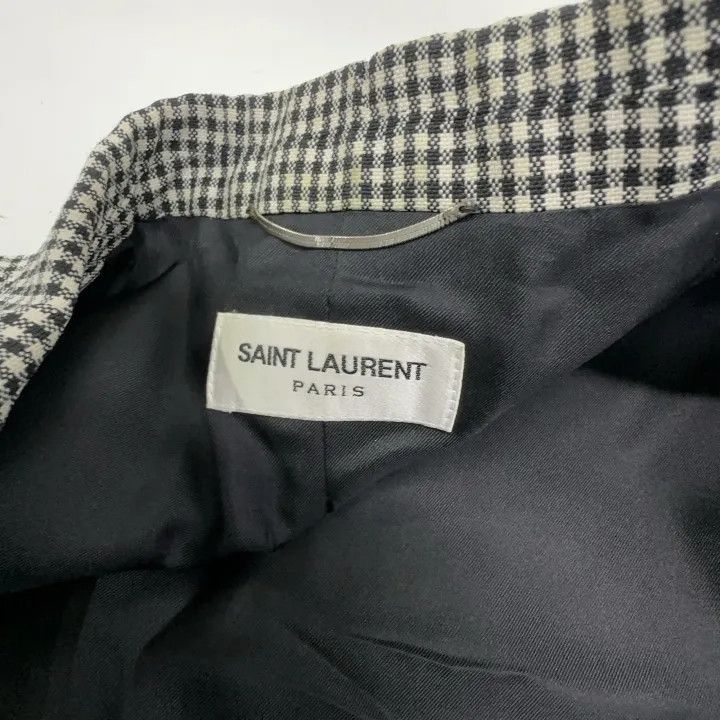 Saint Laurent Paris Saint Laurent Gray Wool Blend Long Sleeve Blazer Size US M / EU 48-50 / 2 - 5 Thumbnail