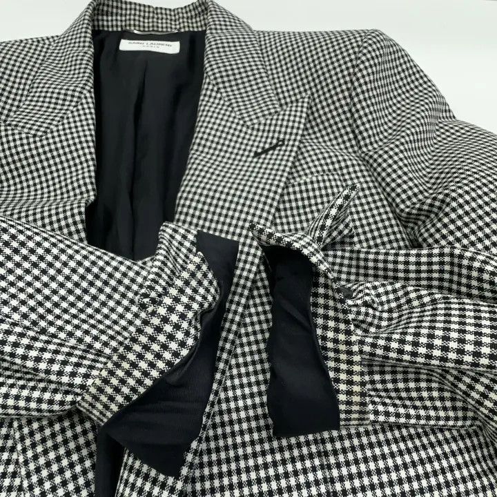 Saint Laurent Paris Saint Laurent Gray Wool Blend Long Sleeve Blazer Size US M / EU 48-50 / 2 - 7 Thumbnail