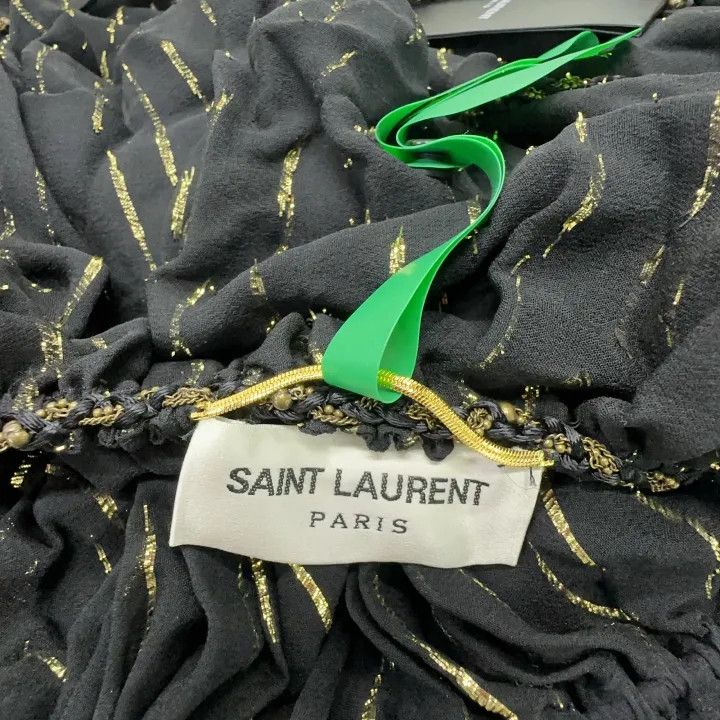 Saint Laurent Paris Saint Laurent Sleeveless Dress with Metallic Stitching Size US 42 / EU 58 - 6 Thumbnail