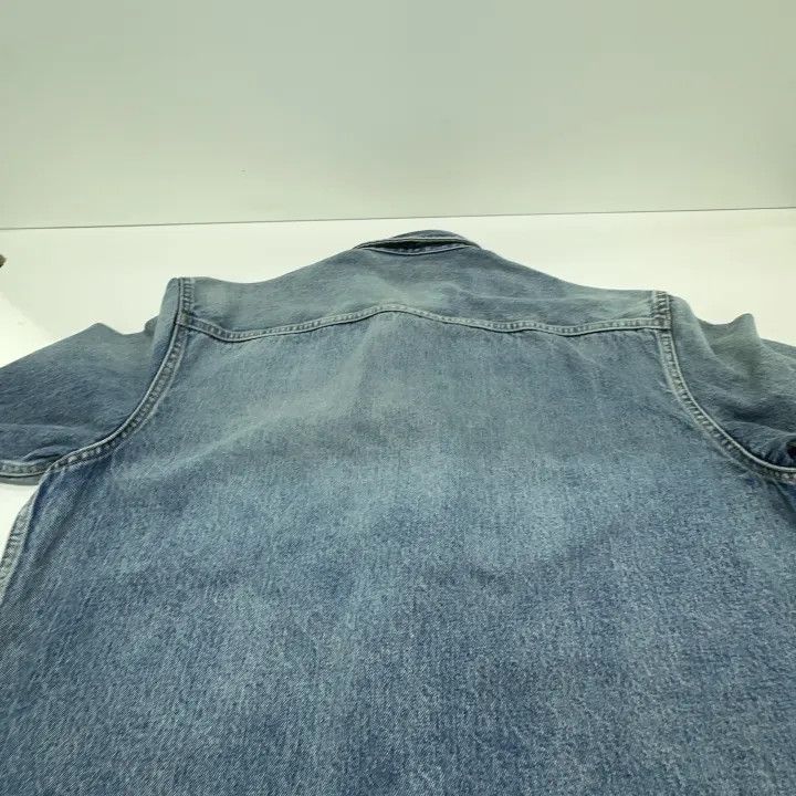 Saint Laurent Paris Saint Laurent Blue Denim Long Sleeve Shirt Size US XL / EU 56 / 4 - 12 Thumbnail