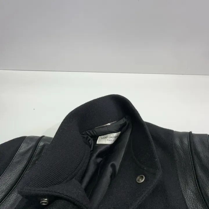 Saint Laurent Paris Saint Laurent Classic Wool Leather Baseball Jacket Size US L / EU 52-54 / 3 - 7 Thumbnail