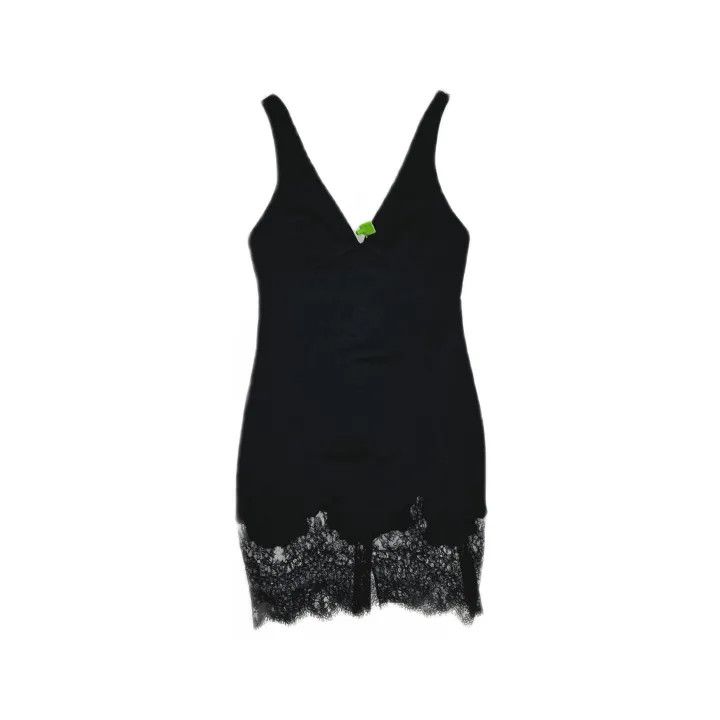 Saint Laurent Paris Saint Laurent Black Lace Trim Sleeveless Dress Size US 34 / EU 50 - 2 Thumbnail