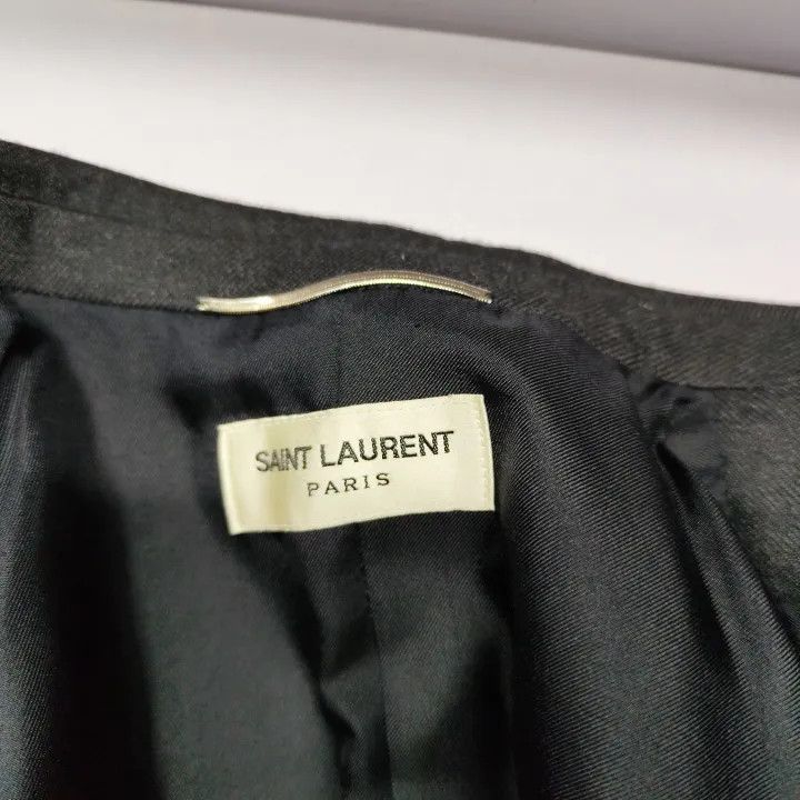 Saint Laurent Paris Saint Laurent Black Tailored Blazer Size US M / EU 48-50 / 2 - 2 Thumbnail