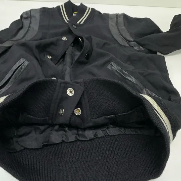 Saint Laurent Paris Yves Saint Laurent Classic Teddy Wool Leather Jacket Size US S / EU 44-46 / 1 - 8 Thumbnail