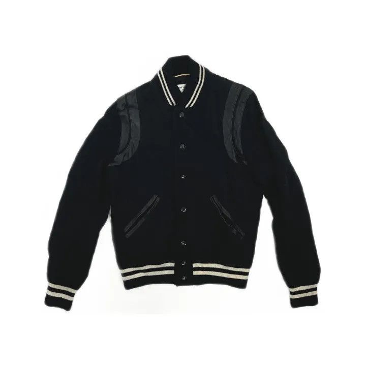 Saint Laurent Paris Yves Saint Laurent Classic Teddy Wool Leather Jacket Size US S / EU 44-46 / 1 - 2 Thumbnail