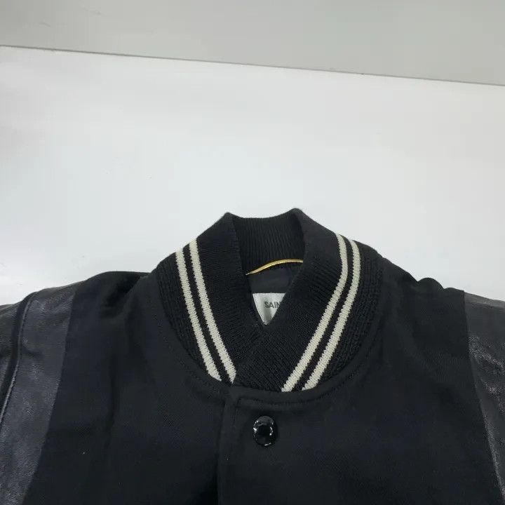 Saint Laurent Paris Yves Saint Laurent Classic Teddy Wool Leather Jacket Size US S / EU 44-46 / 1 - 7 Thumbnail