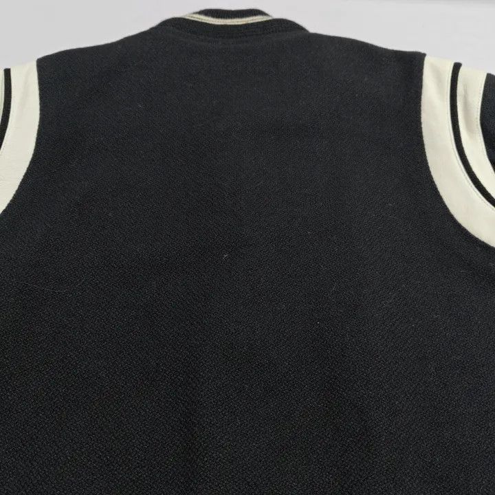 Saint Laurent Paris Saint Laurent Black Striped Baseball Jacket Size US L / EU 52-54 / 3 - 19 Thumbnail