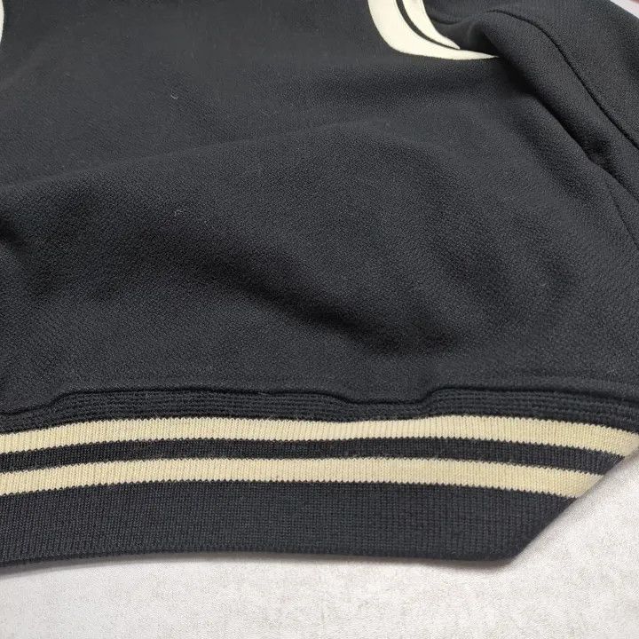 Saint Laurent Paris Saint Laurent Black Striped Baseball Jacket Size US L / EU 52-54 / 3 - 16 Thumbnail