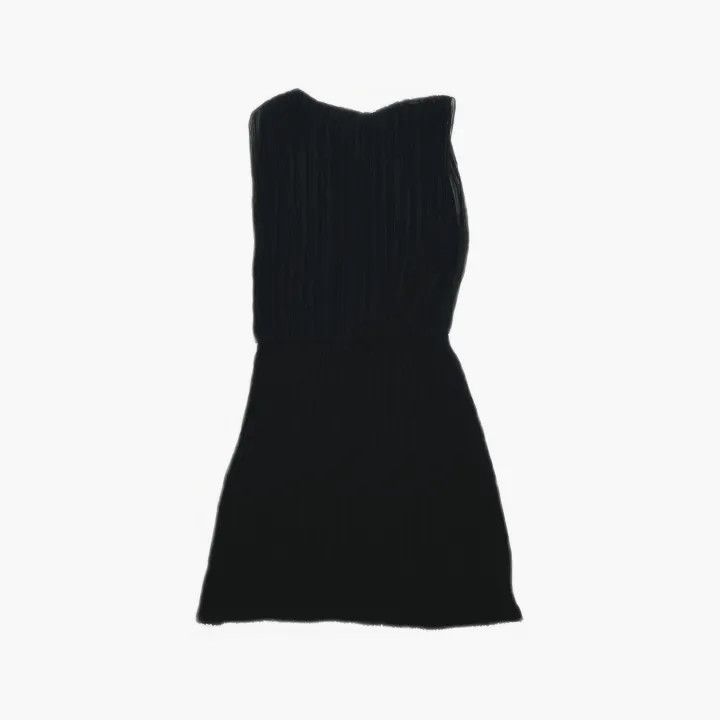 Saint Laurent Paris Saint Laurent Black Pleated Sleeveless Dress Size US 36 / EU 52 - 3 Thumbnail