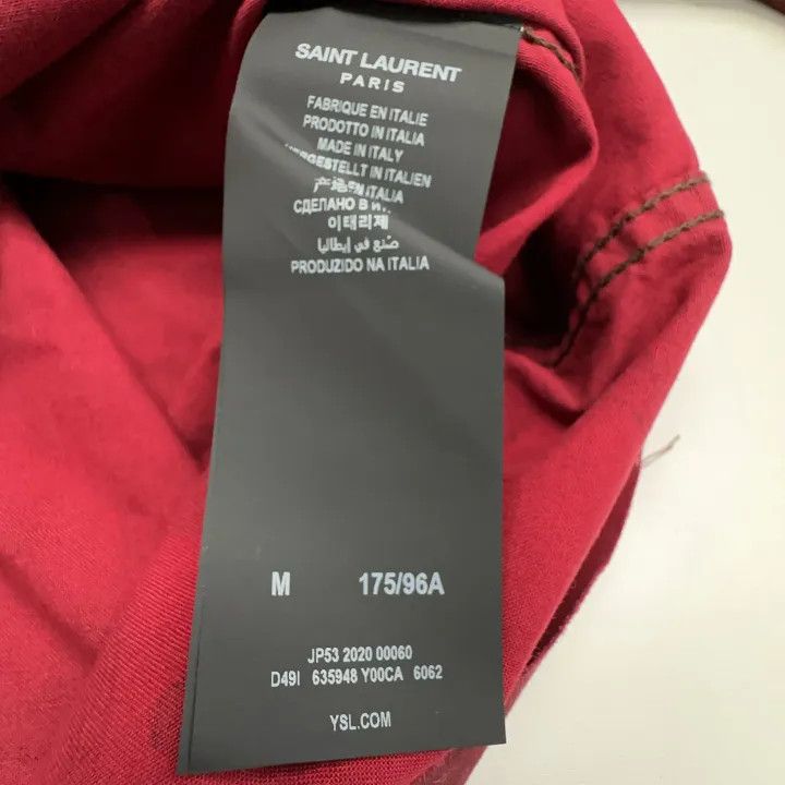 Saint Laurent Paris Saint Laurent Red Camouflage Long Sleeve Shirt Size US M / EU 48-50 / 2 - 3 Thumbnail