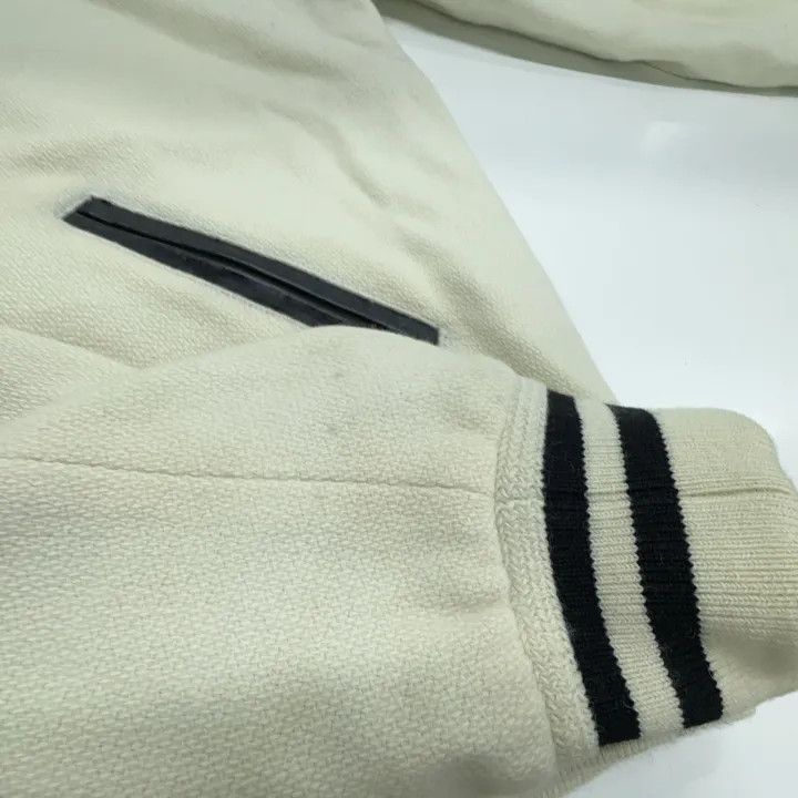 Saint Laurent Paris Saint Laurent Striped White Baseball Jacket Size US L / EU 52-54 / 3 - 12 Thumbnail