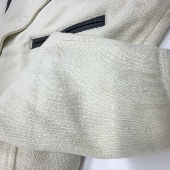 Saint Laurent Paris Saint Laurent Striped White Baseball Jacket Size US L / EU 52-54 / 3 - 10 Thumbnail