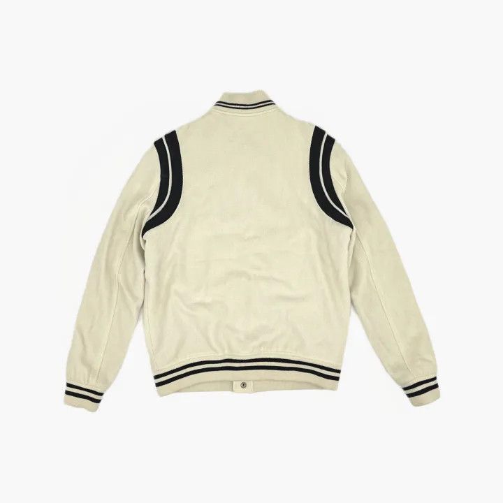 Saint Laurent Paris Saint Laurent Striped White Baseball Jacket Size US L / EU 52-54 / 3 - 3 Thumbnail