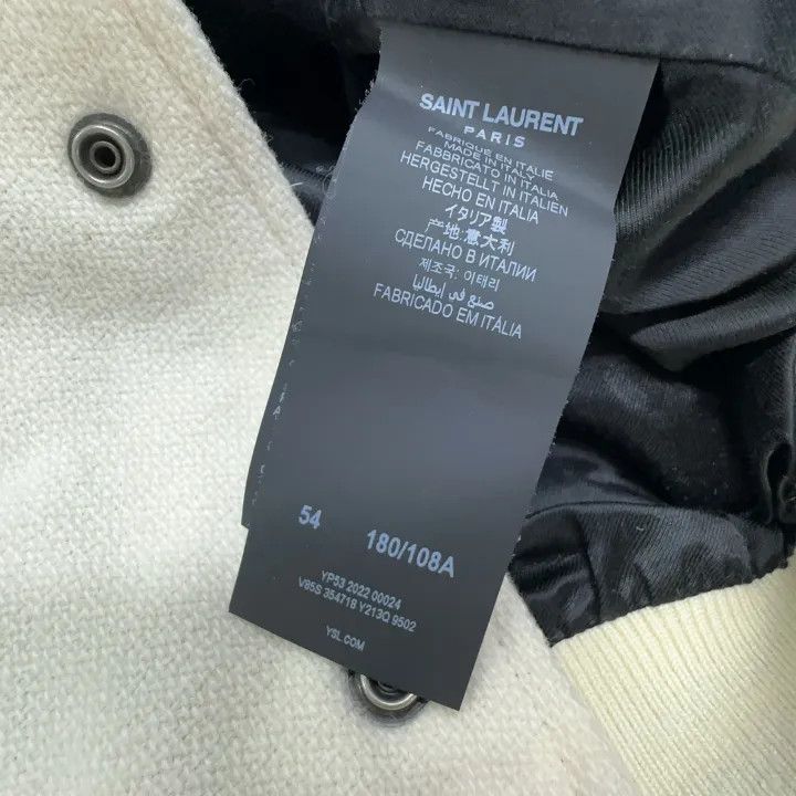 Saint Laurent Paris Saint Laurent Striped Long Sleeve Baseball Jacket Size US L / EU 52-54 / 3 - 4 Thumbnail
