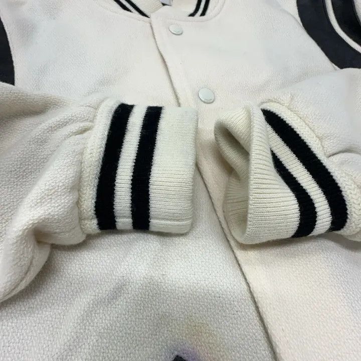 Saint Laurent Paris Saint Laurent Striped Long Sleeve Baseball Jacket Size US L / EU 52-54 / 3 - 10 Thumbnail