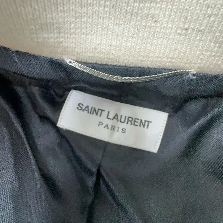 Saint Laurent Paris Saint Laurent Striped Long Sleeve Baseball Jacket Size US L / EU 52-54 / 3 - 5 Thumbnail