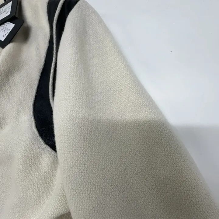 Saint Laurent Paris Saint Laurent White Striped Baseball Jacket Size US M / EU 48-50 / 2 - 8 Thumbnail