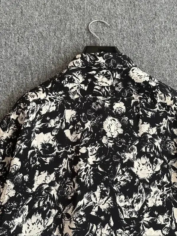 Saint Laurent Paris Saint Laurent Floral Print Long Sleeve Shirt Size US M / EU 48-50 / 2 - 7 Thumbnail