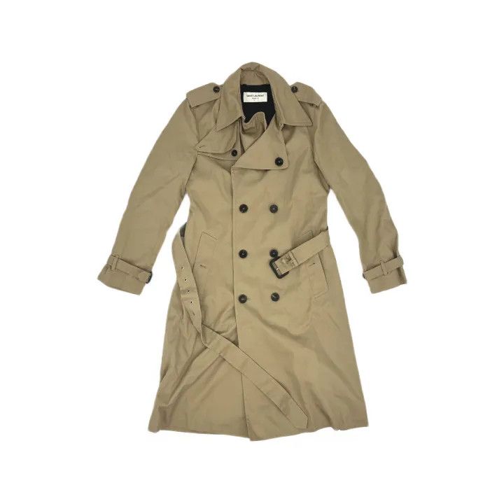 Saint Laurent Paris Saint Laurent Stylish Casual Double-Breasted Coat Size US L / EU 52-54 / 3 - 2 Thumbnail