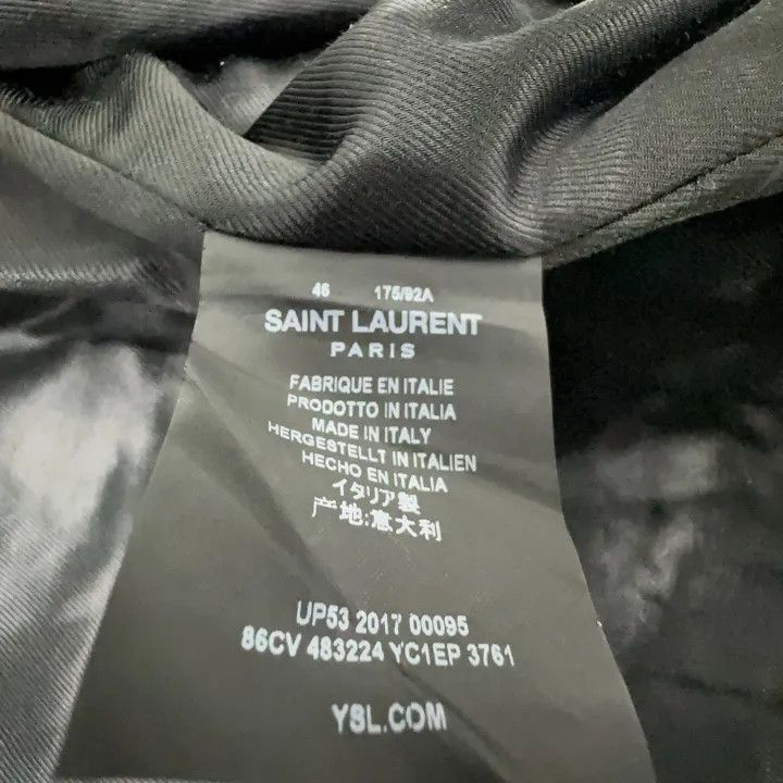 Saint Laurent Paris Yves Saint Laurent Distressed Leather Jacket Size US M / EU 48-50 / 2 - 4 Thumbnail