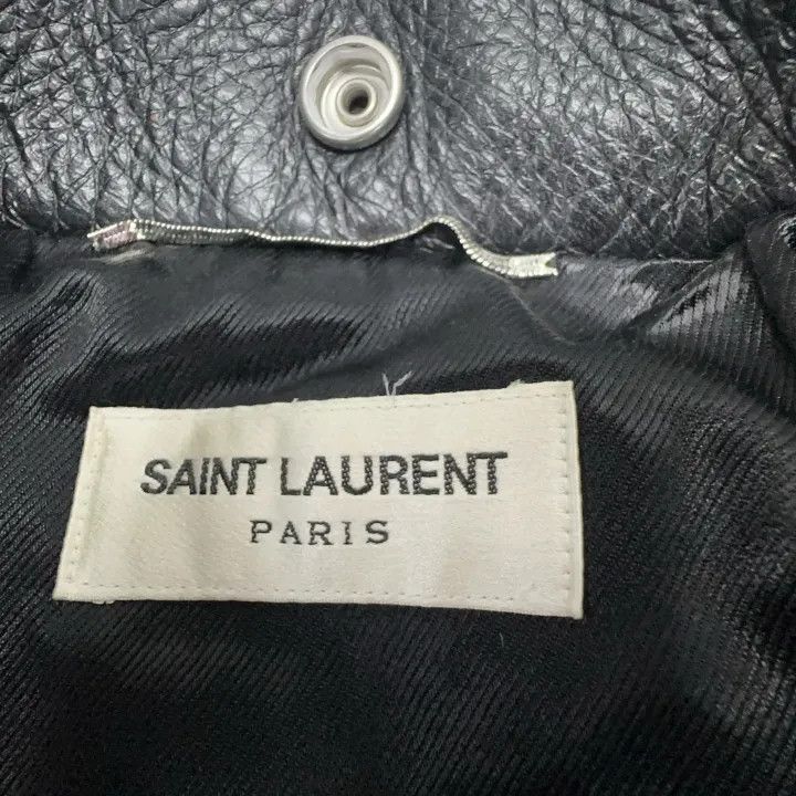 Saint Laurent Paris Yves Saint Laurent Distressed Leather Jacket Size US M / EU 48-50 / 2 - 5 Thumbnail