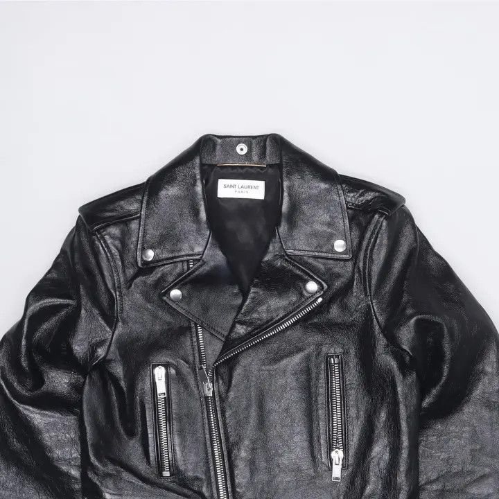 Saint Laurent Paris Yves Saint Laurent Black Casual Biker Jacket Size US S / EU 44-46 / 1 - 3 Thumbnail