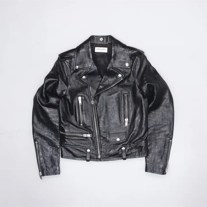 Saint Laurent Paris Yves Saint Laurent Black Casual Biker Jacket Size US S / EU 44-46 / 1 - 2 Thumbnail