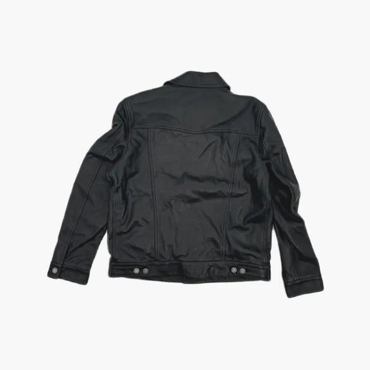 Saint Laurent Paris Saint Laurent Black Casual Leather Jacket for Men Size US L / EU 52-54 / 3 - 3 Thumbnail