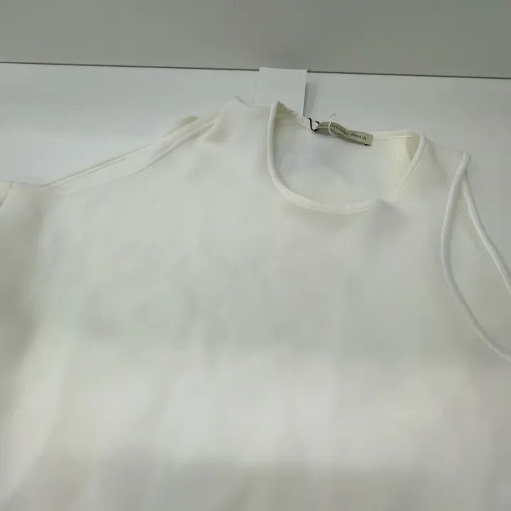Balenciaga Balenciaga Simple Irregular White Vest Size US S / EU 44-46 / 1 - 8 Thumbnail