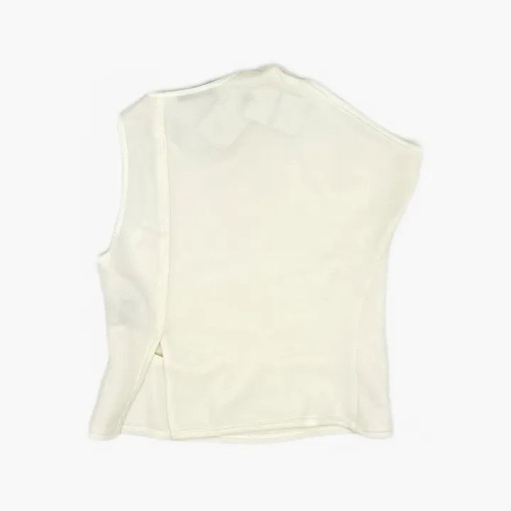 Balenciaga Balenciaga Simple Irregular White Vest Size US S / EU 44-46 / 1 - 3 Thumbnail