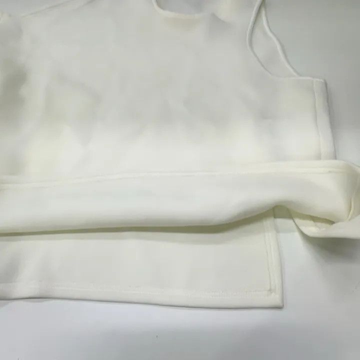 Balenciaga Balenciaga Simple Irregular White Vest Size US S / EU 44-46 / 1 - 10 Thumbnail